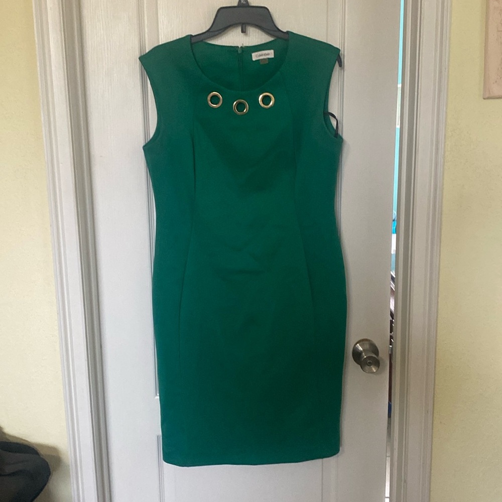 Green Calvin Klein dress